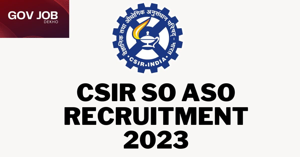 CSIR Notifications