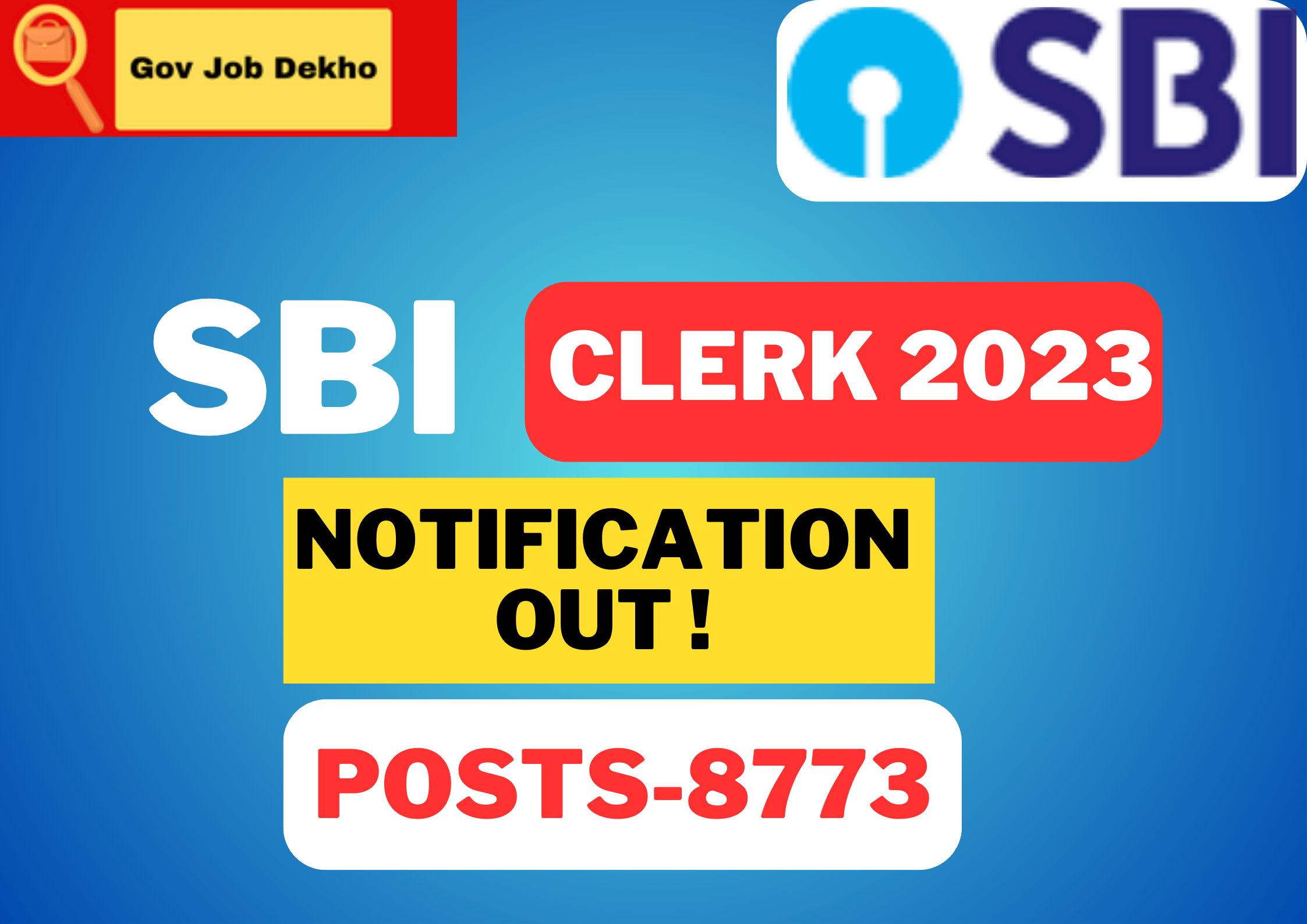 SBI Clerk Exam Date 2023