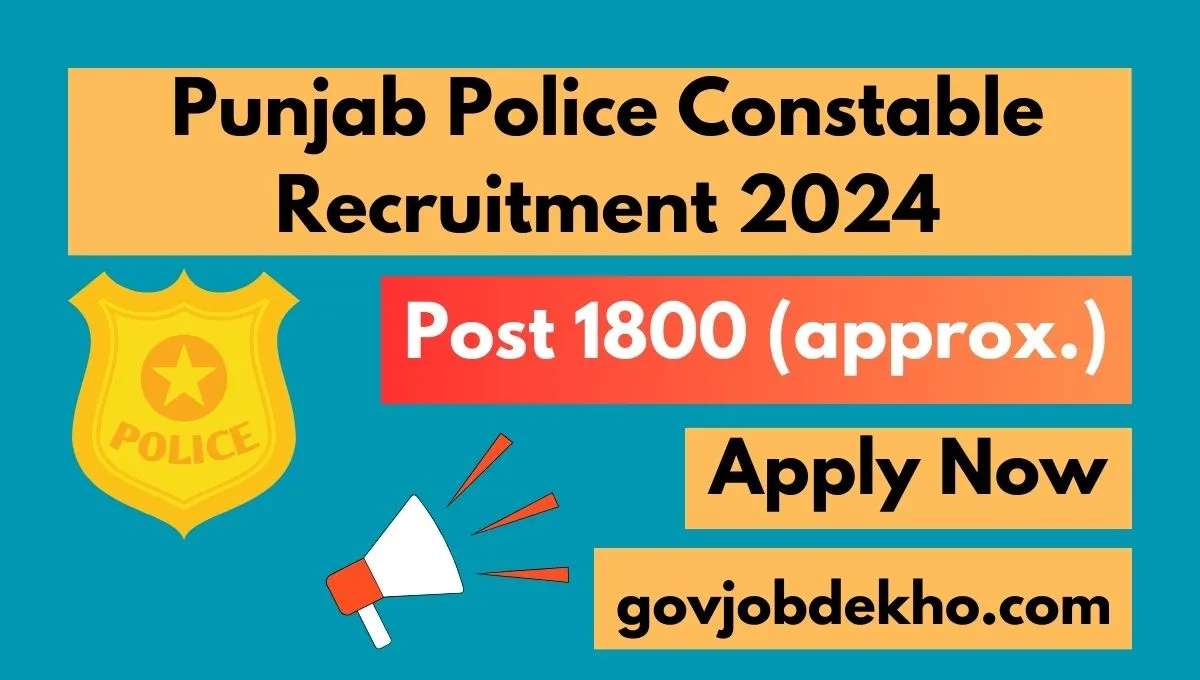 Punjab Police Constable Recruitment 2024