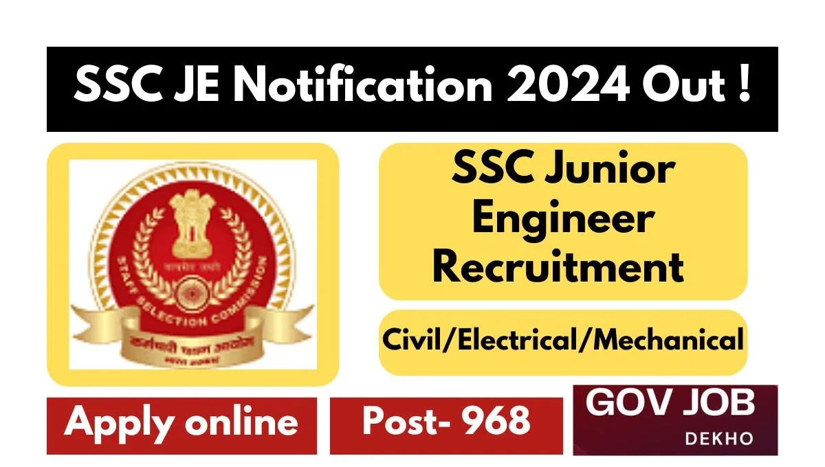 SSC JE Notification 2024