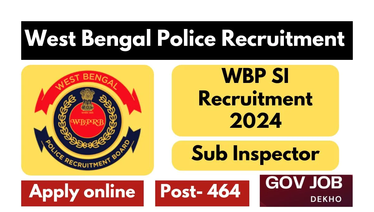 WBP SI Recruitment 2024