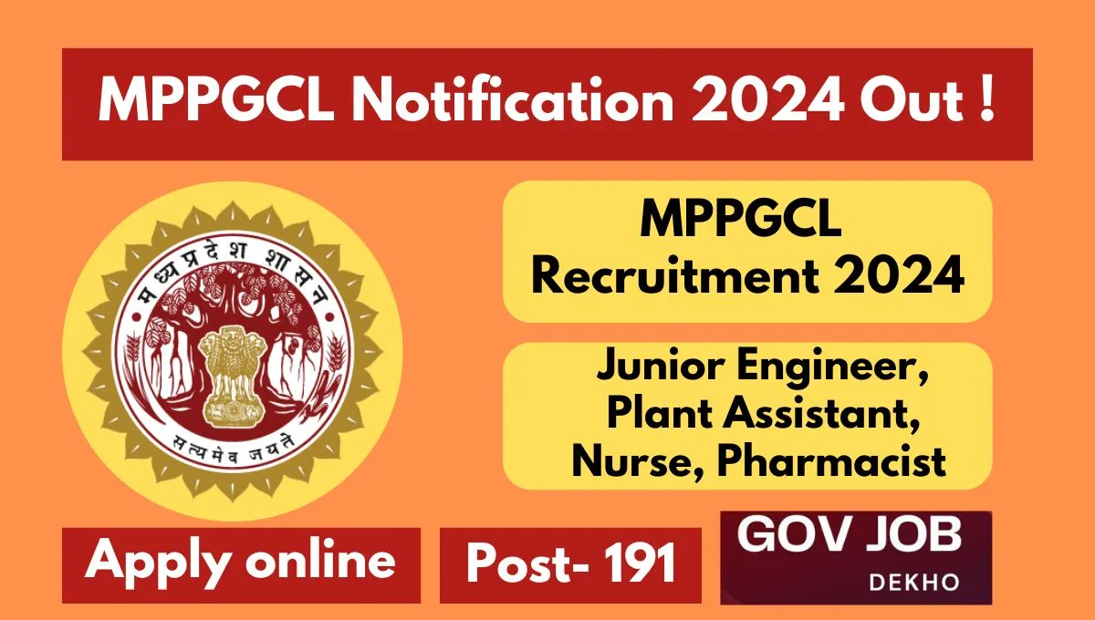 MPPGCL JE Recruitment 2024