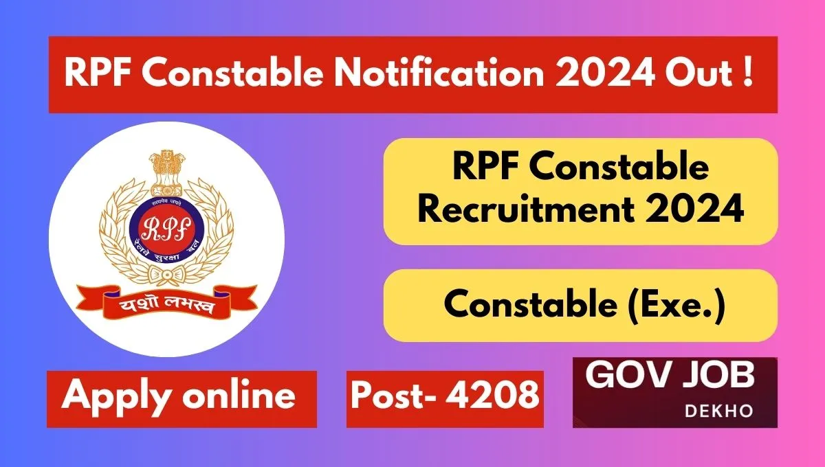 RPF Constable Recruitment 2024