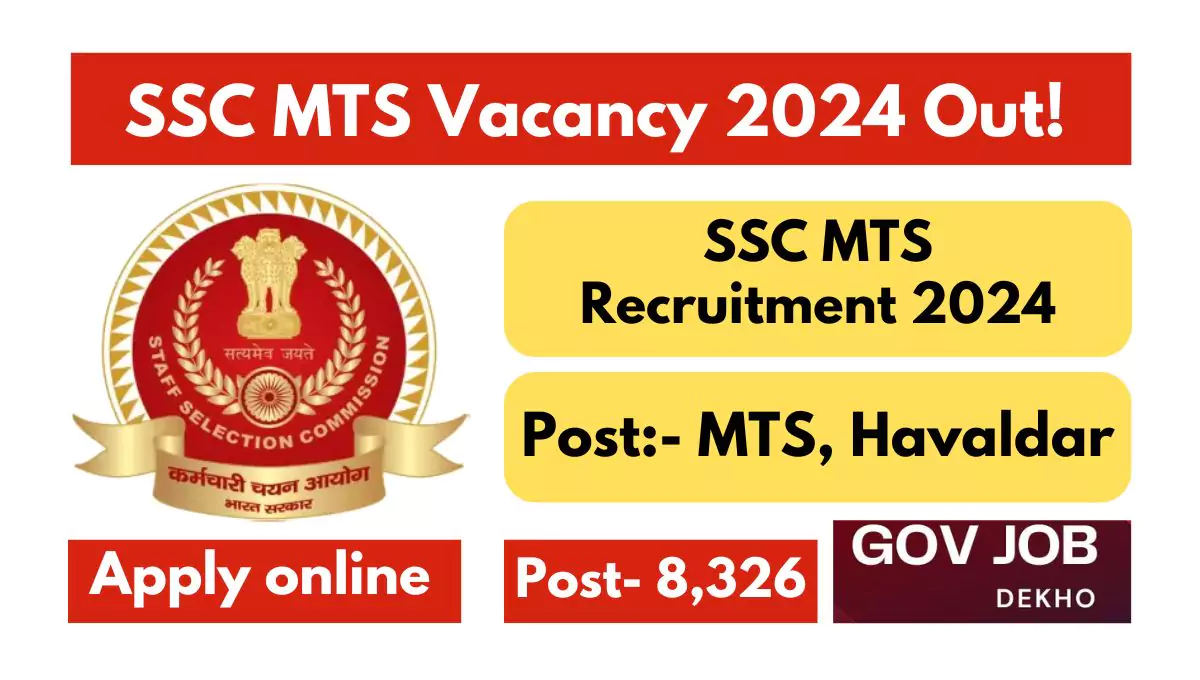 ssc mts vacancy 2024