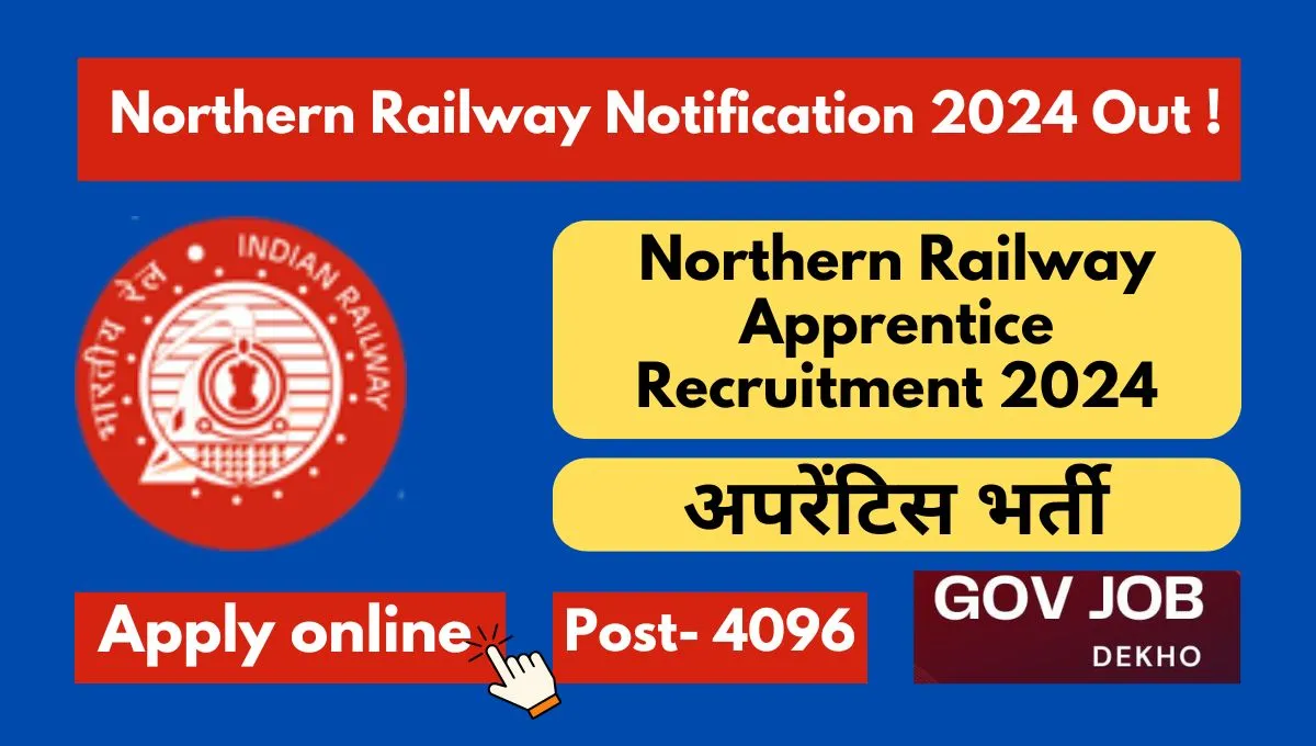 Northern Railway Apprentice Recruitment 2024