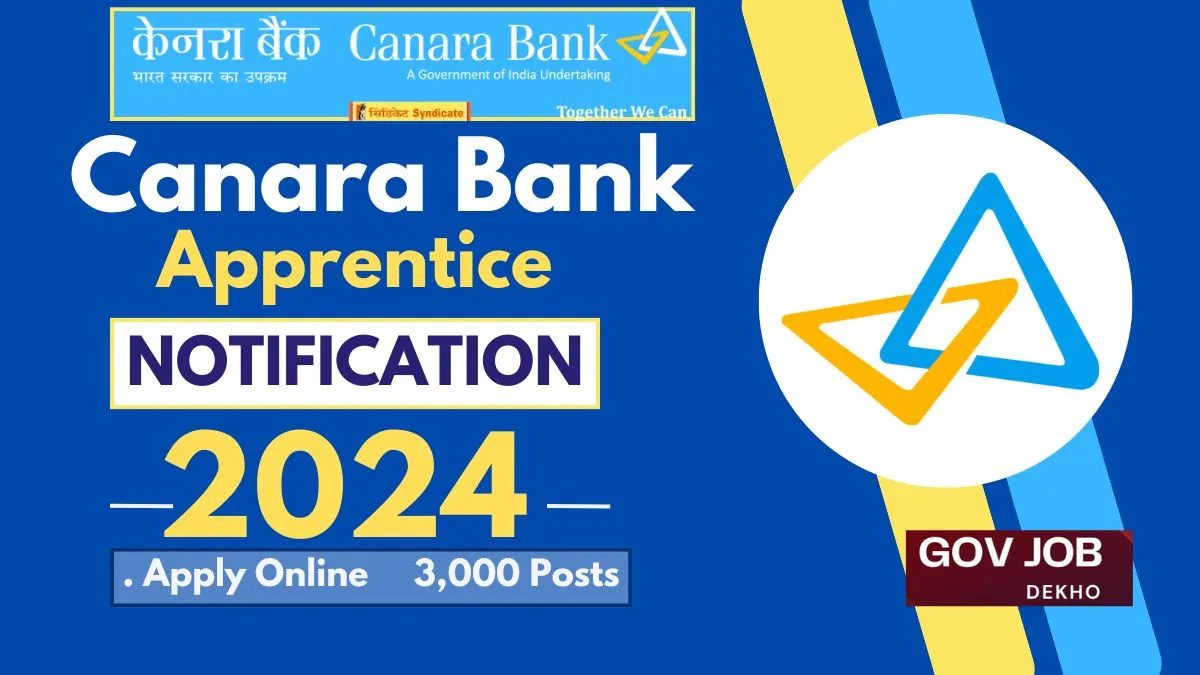 Canara Bank Apprentice Recruitment 2024