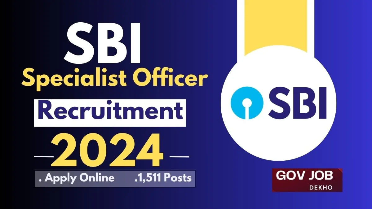 SBI SO Recruitment 2024